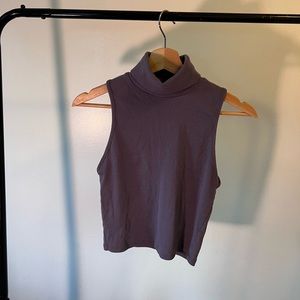 Zara no sleeve turtle neck